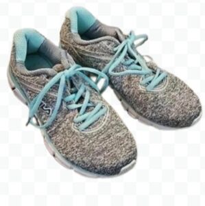 Fila Coolmax Gray/Teal Running Shoes Sz 7.5